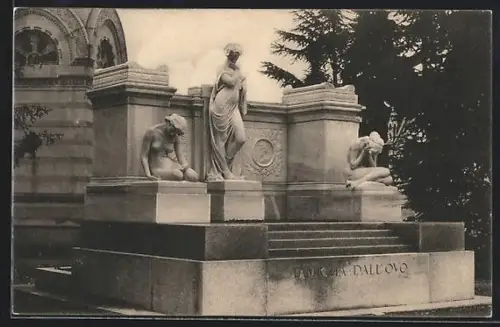 AK Milano, Cimitero Monumentale, Monumento Famiglia Dall`Ovo