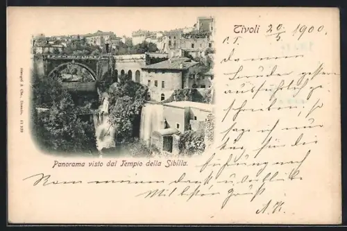 AK Tivoli, Panorama visto dal Tempio della Sibilla