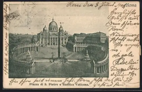 AK Roma, Piazza di S. Pietro e Basilica Vatican