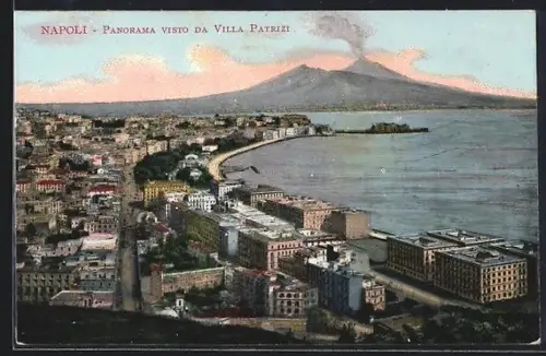 AK Napoli, Panorama visto da Villa Patrizi