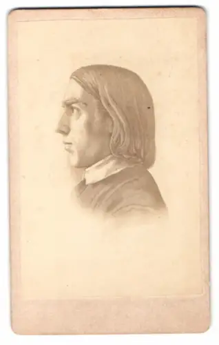 Fotografie Portrait Maler Friedrich Overbeck im Seitenprofil