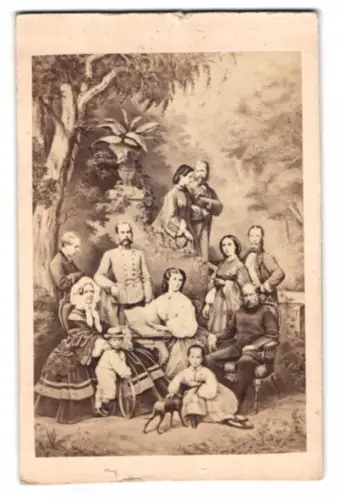 Fotografie J. Bermann, Wien, Kaiser Franz Joseph I. von Österreich, Kaiserin Elisabeth I. Sissi von Österreich