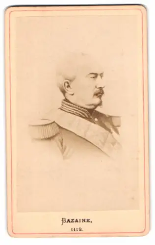 Fotografie Portrait Francois-Achille Bazaine, Marschall von Frankreich in Uniform