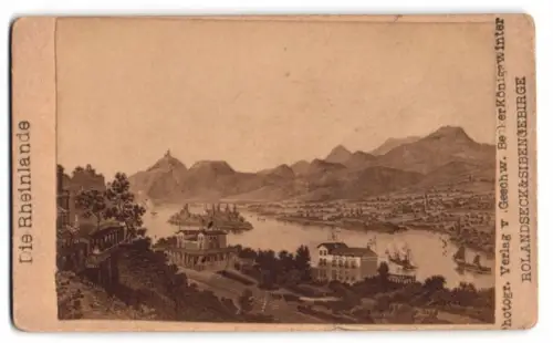 Fotografie Geschw. Becker, Königswinter, Ansicht Rolandseck, Blick nach dem Bahnhof nebst Hotel Billau
