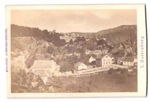 Fotografie unbekannter Fotograf, Ansicht Hartenburg, Blick nach dem Ort