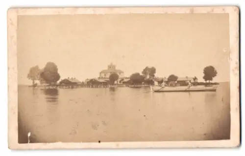 Fotografie L. Wesemann, Bad Rehburg, Ansicht Wilhelmstein, Blick nach der Festung Wilhelmstein im Steinhuder Meer
