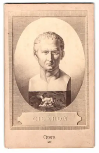 Fotografie Büste des Ciceron