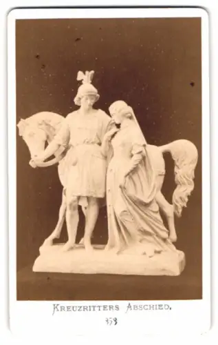Fotografie Statue: Kreuzritters Abschied
