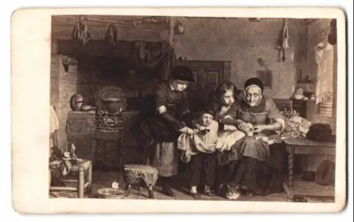 Fotografie Gemälde: Der blutende Finger, nach David Wilkie