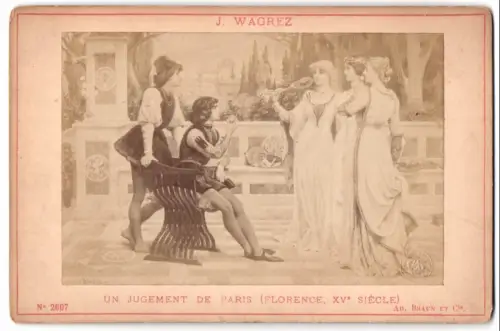 Fotografie Ad. Braun & Cie., Dornach, Gemälde: un Jugement de Paris, nach J. Wagrez