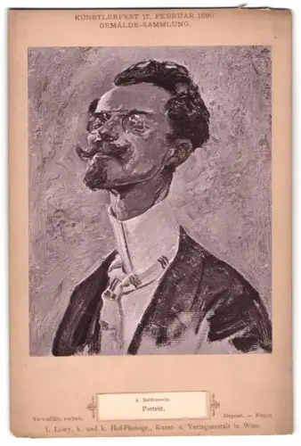 Fotografie J. Löwy, Wien, Gemälde: Porträt, nach A. Reiffenstein