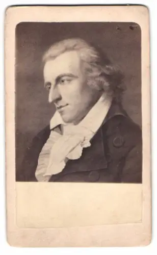 Fotografie Portrait Schriftsteller Friedrich Schiller