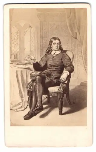 Fotografie englischer Dichter John Milton, nach einem Gemälde