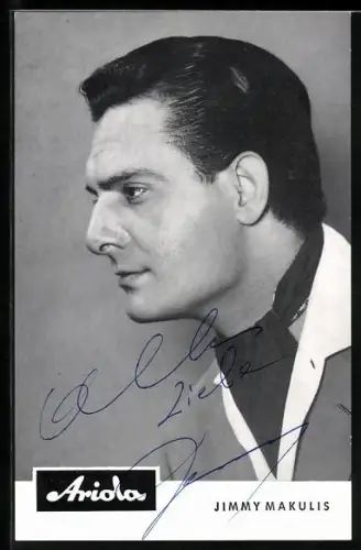 AK Musiker Jimmy Makulis im Profil, Autograph