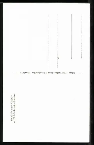 AK Musikerin Penny Pipers gemeinsam mit ihrern Begleitungen, Autograph