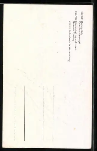 AK Musiker Bobby Jaan im karierten Anzug portraitiert, Autograph