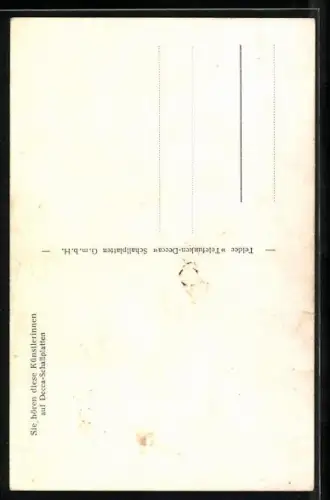 AK Die Sängerinnen Geschwister Hofmann im Portrait, Autograph