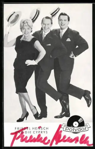 AK Musiker Friedel Hensch und die Cyprus, Autograph