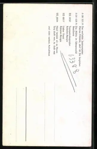 AK Musiker Heinz Schachtner spielt Trompete, Autograph