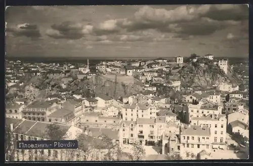 AK Plovdiv, Totalansicht aus der Vogelschau