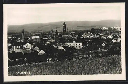 AK Domazlice, Totalansicht von einem Feld aus