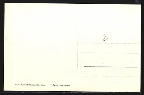 AK Domazlice, Totalansicht von einem Feld aus