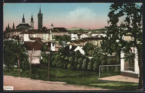 AK Klatovy, Ortsansicht von einer Anlage aus