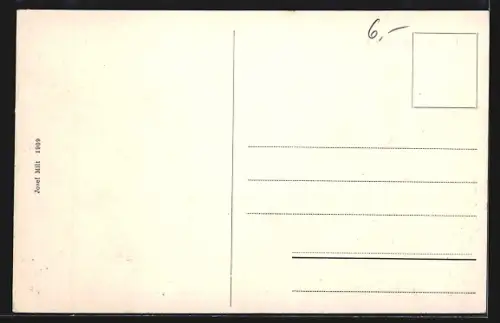 AK Pilsen, Stadtansicht von einem Hügel aus