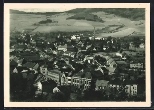 AK Schüttenhofen, Totalansicht aus der Vogelschau