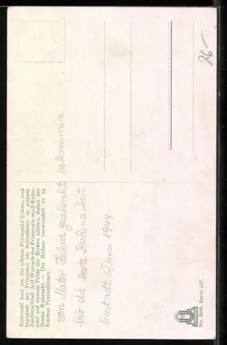 Künstler-AK F. Elssner: Rübezahl und Prinzessin Emma, Märchen