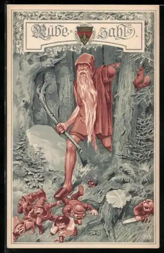 AK Deutscher Schulverein NR 61: Szene im Wald aus Rübezahl