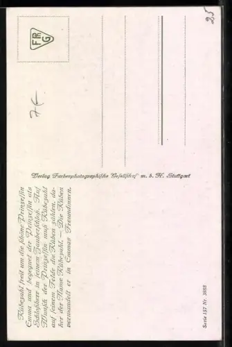 Künstler-AK F. Elssner: Rübezahl und Prinzessin Emma, Märchen