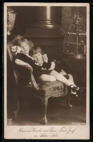 AK Prinzessin Cäcilie & Prinz Franz Josef zu Salm-Salm