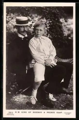 AK H. M. King of Norway & Prince Olaf