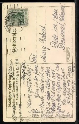 AK Grossherzog Friedrich II. von Baden in Uniform mit Familie