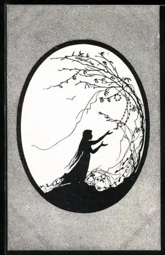 Künstler-AK sign. Johanna Beckmann: Szene aus dem Märchen Aschenputtel