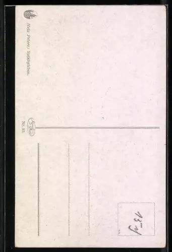 Künstler-AK Hela Peters: Rotköpfchen, Kleines Mädchen mit roten Locken