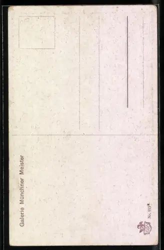 Künstler-AK Franz Doubek: Herr hilft einer Dame in den Sattel, Stilles Einverständnis