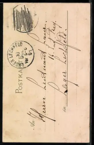 Künstler-AK M. S. M.: Frauenportrait mit lockiger Hochsteckfrisur und Halstuch