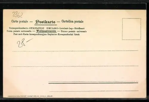 Künstler-AK S.Wencke: Worpswede, Abendfrieden