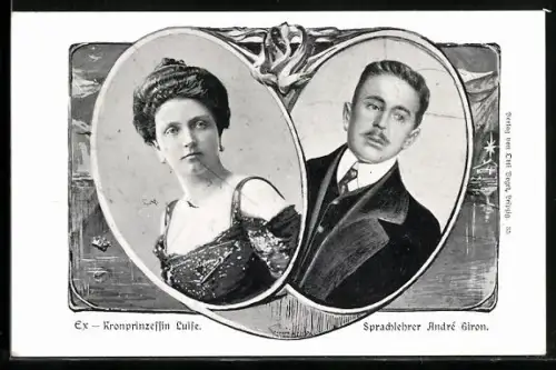 AK Kronprinzessin Luise von Sachsen, Sprachlehrer Andre Giron