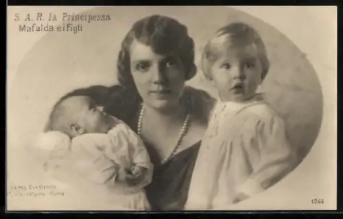 AK la Principessa Mafalda e i Figli