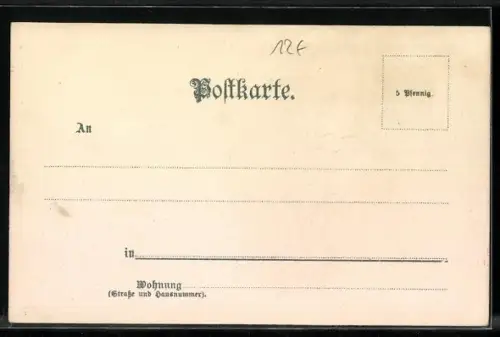 AK Portrait Tennyson mit Vollbart im Mantel