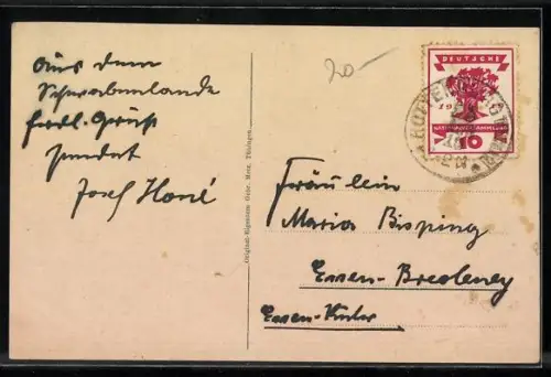 AK Rottenburg / Neckar, Blick auf Wurmlinger Kapelle mit Schafhirten