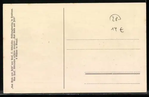 Künstler-AK Otto Ubbelohde: Felder zur Erntezeit