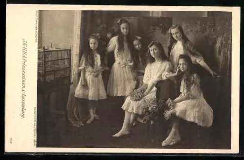 AK Die sechs Töchter des Grossherzogs