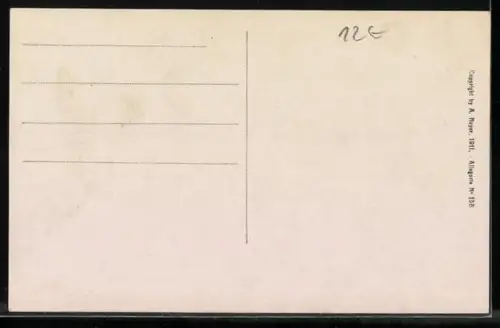 Künstler-AK Domenico Mastroianni: Kuhhirte küsst die junge Frau im Gebirge, Morgenkuss