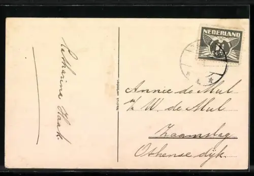 AK Skilaufendes Christkind mit Geschenken und Lichterbaum, Neujahrsgruss