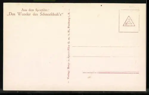 AK Skispringer im Spielfilm Das Wunder des Schneeschuhs