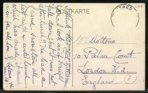 Foto-AK Drei junge Herren auf Skiern, Strassenszene